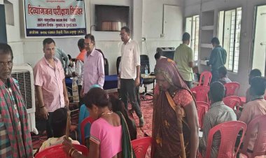 सामुदायिक स्वास्थ्य केन्द्र जैतहरी में दिव्यांगजनों का स्वास्थ्य परीक्षण शिविर सम्पन्न