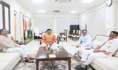 मुख्यमंत्री डॉ. यादव से मंत्री श्री चौहान ने की भेंट