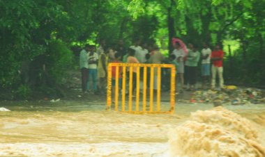 तेज बारिश से ईदगाह बाड़ी की पुलिया उफनाई:नागरिकों का आवागमन हुआ बंद; पिछले 24 घंटों में एक इंच से ज्यादा बारिश