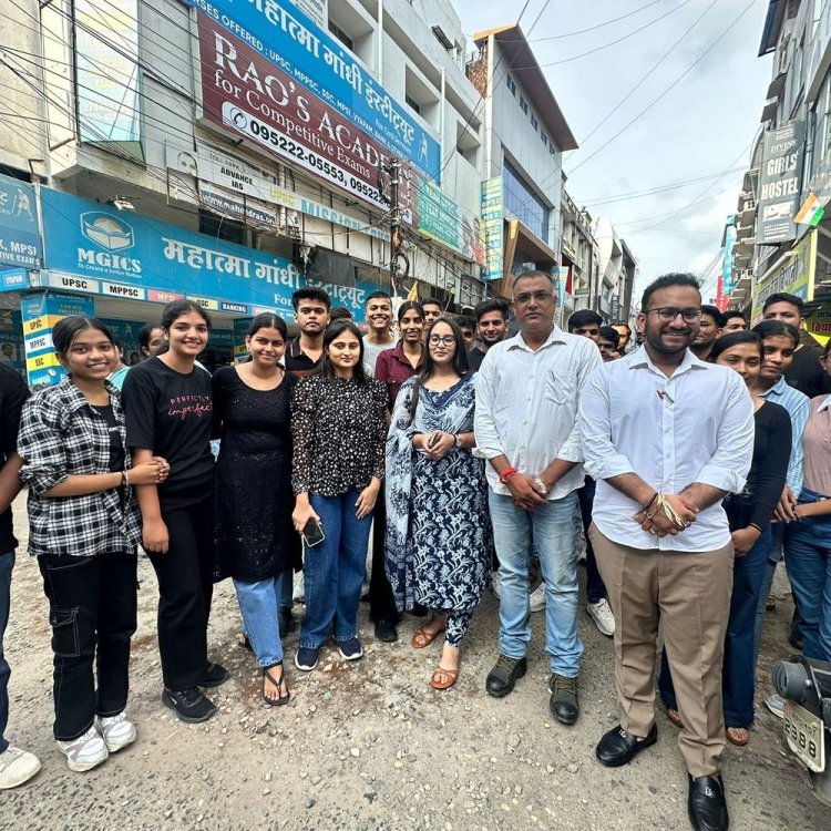 एमपी नगर में फायर सेफ्टी जागरूकता अभियान:आग लगने पर थोड़ी सी समझदारी से बचा सकती है कई जिंदगियां- तन्मय राव