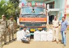 ट्रक से लाखों का गांजा जब्त, गुजरात का तस्कर बंदी