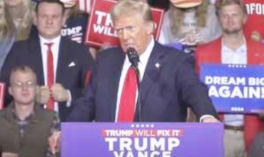 चुनावी रैली में गरजे ट्रंप, लोगों से बोले- कमला हैरिस से कहें अब बहुत हो चुका