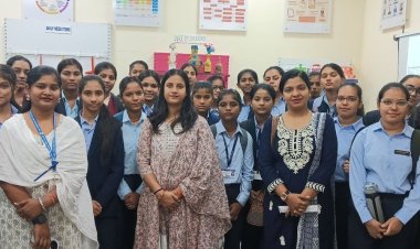 संत हिरदाराम गर्ल्स कॉलेज की छात्राओं का शैक्षणिक भ्रमण:रिटेल मैनेजमेंट के क्षेत्र में व्यावहारिक और प्रासंगिक शिक्षा के लिए डेमोंस्ट्रेशन स्कूल का विजिट