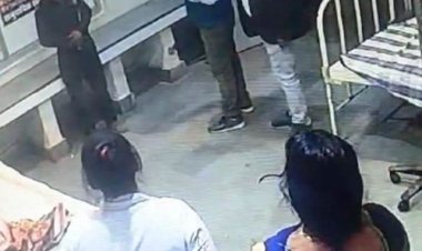 सिंगरौली स्वास्थ्य केंद्र में दो लोगों ने गार्ड को पीटा:नर्सों के साथ की बदतमीजी, वीडियो आया सामने