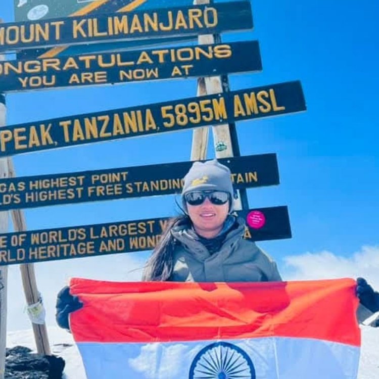 मुस्कान ने किलिमंजारो को फतह किया:अफ्रीका महाद्वीप की सबसे ऊंची चोटी पर फहराया तिरंगा