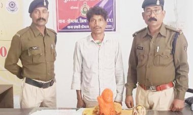 मंदिर से प्रतिमा चोरी आरोपी गिरफ्तार
