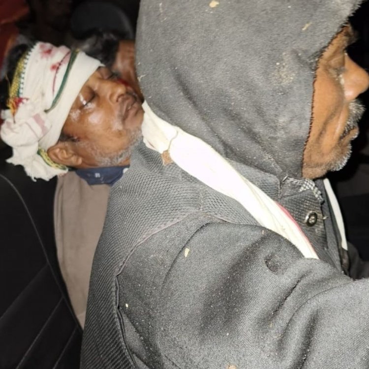 सतना में मजदूरों से भरा ट्रैक्टर खाई में गिरा:ड्राइवर की मौत, 4 गंभीर घायल, धारकुंडी आश्रम के पास हुआ हादसा