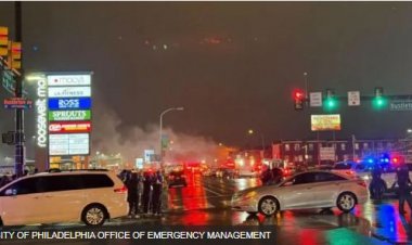 फिलाडेल्फिया में छह लोगों को ले जा रहा विमान दुर्घटनाग्रस्त, कई घरों में आग लगी