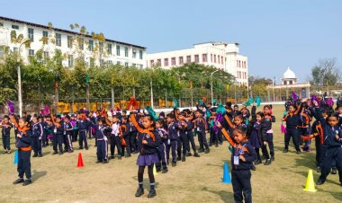 दि ओरिएंटल स्कूल भोपाल में बैगलेस-डे पर स्पोर्ट्स फिएस्टा:प्री-प्राइमरी से दूसरी कक्षा के बच्चों ने दिया अनुशासन और एकजुटता का परिचय