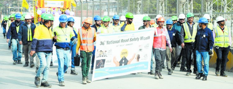 बालको ने कोरबा में विभिन्न जागरूकता कार्यक्रमों से मनाया 36वां राष्ट्रीय सडक़ सुरक्षा माह, किया जागरूक