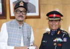 राज्यपाल श्री डेका से कर्नल सोबती ने सौजन्य भेंट की