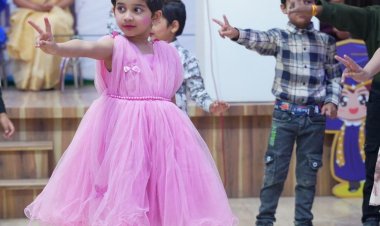 इंदौर के दिल्ली इंटरनेशनल स्कूल में बच्चों की मनमोहक प्रस्तुति:मोंटेसरी के स्टूडेंट्स का ग्रेजुएशन, म्यूजिक और डांस के साथ मनाया गया जश्न