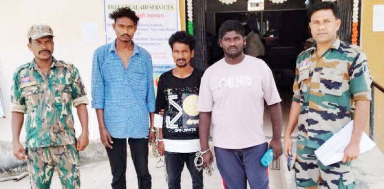 3 वारंटी गिरफ्तार